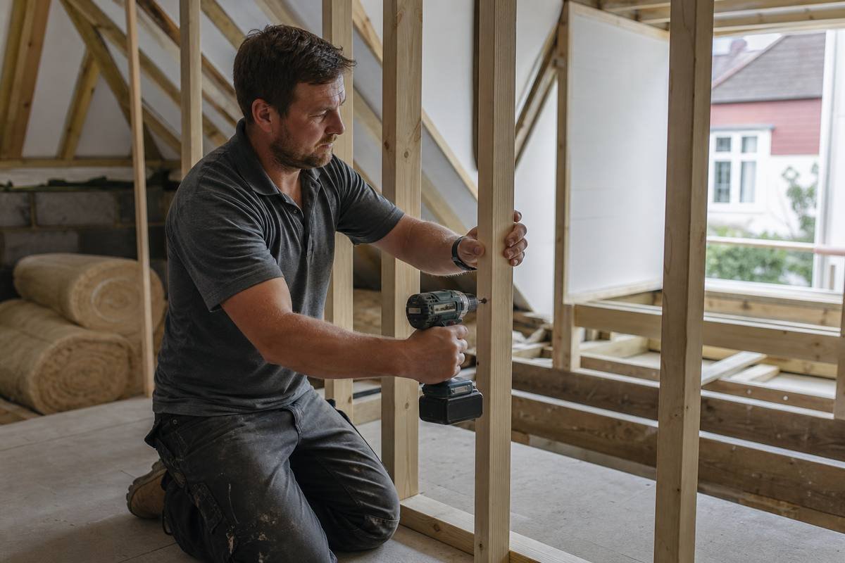 Loft conversion dormer framing in Chelmsford