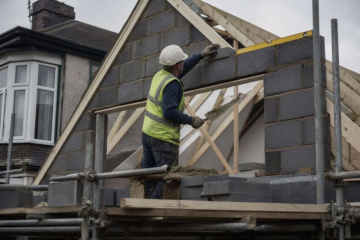 Loft conversion gable end construction in Chelmsford